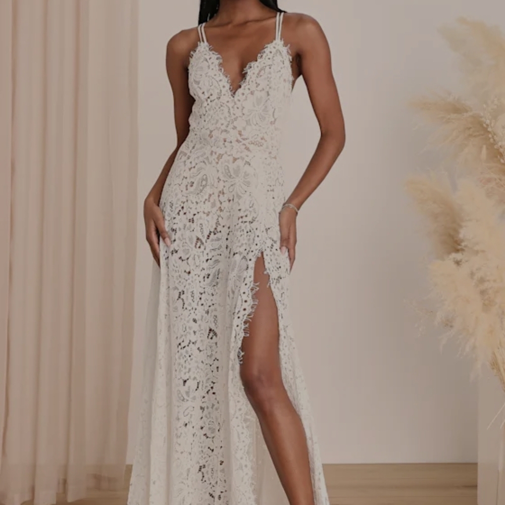 Lulus Love Of Details Lace Dress